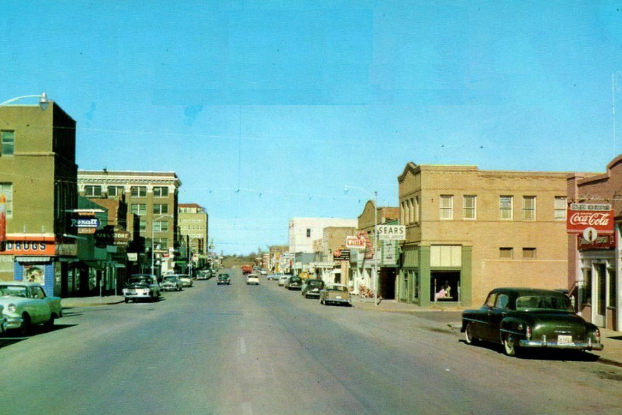 Downtown Cisco Texas 1950s